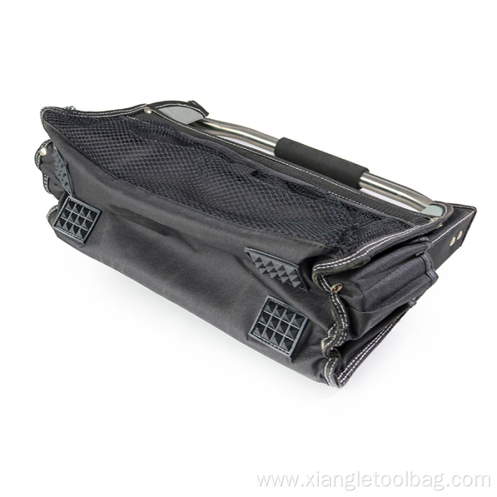 Foldable Open Tote Tool Bag Electrician with Handle